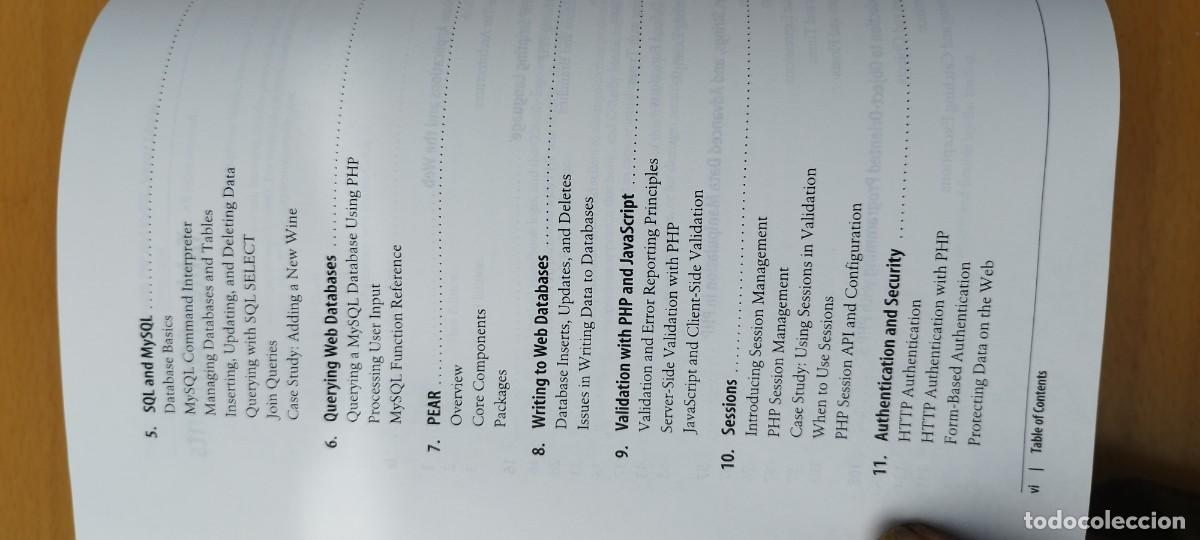 Libros de segunda mano: PHP AND MYSQL/ EN INGLES Resumen del aprendizaje de PHP y MySQL/O REILLY - Foto 12