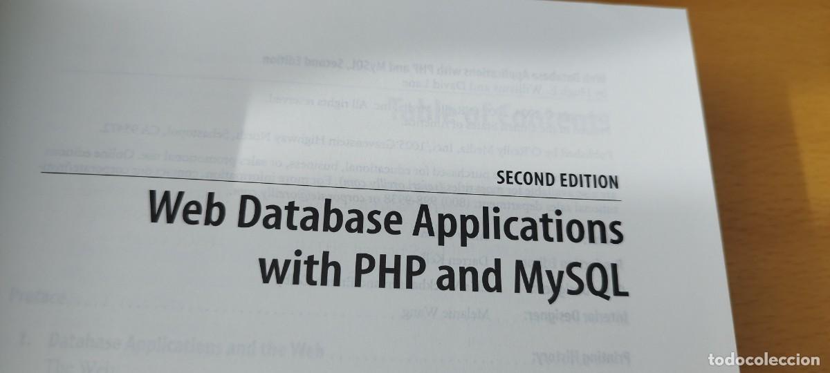 Libros de segunda mano: PHP AND MYSQL/ EN INGLES Resumen del aprendizaje de PHP y MySQL/O REILLY - Foto 8