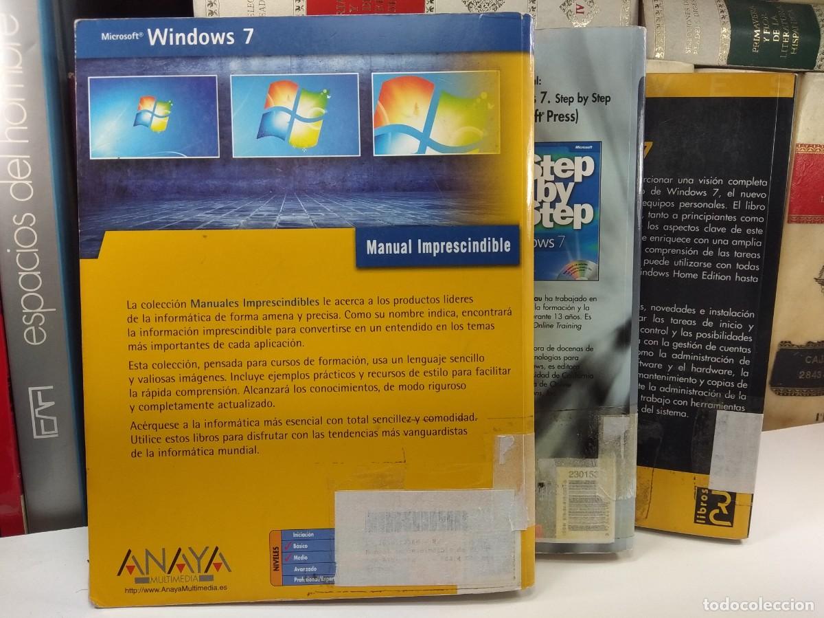 Libros de segunda mano: MICROSOFT WINDOWS T. MANUAL IMPRESCINDIBLE.- WINDOWS 7 PASO A PASO.-WINDOWS 7 - Foto 4