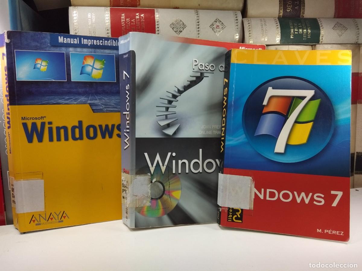 Libros de segunda mano: MICROSOFT WINDOWS T. MANUAL IMPRESCINDIBLE.- WINDOWS 7 PASO A PASO.-WINDOWS 7
