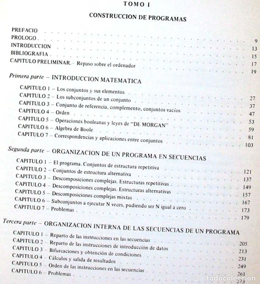 Libros de segunda mano: PROGRAMACI&Oacute;N L&Oacute;GICA - I / CONSTRUCCI&Oacute;N DE PROGRAMAS - H. BULL / J. D. WARNIEB 1979 - VER INDICE - Foto 2