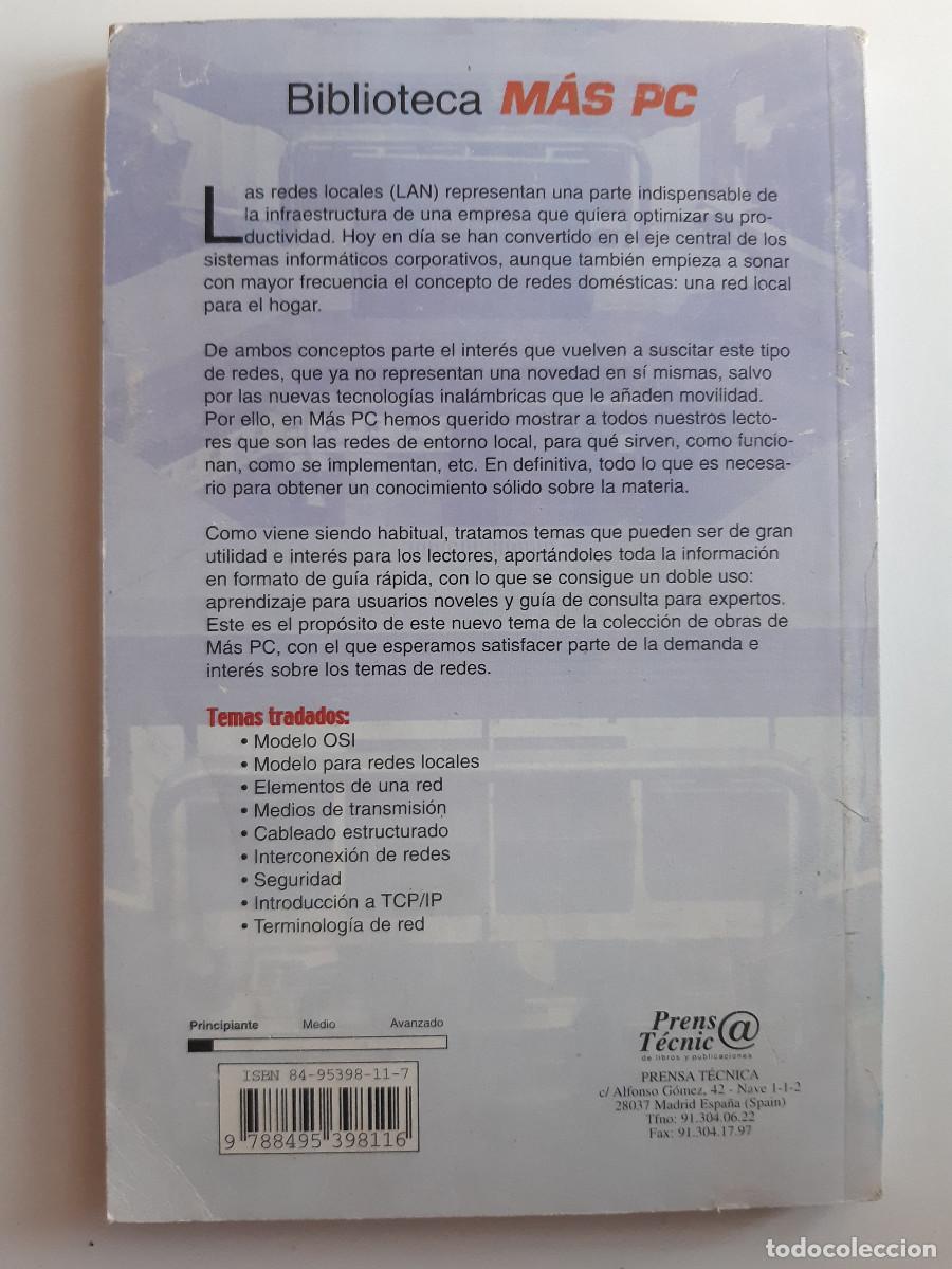 Libros de segunda mano: GUIA UTIL DE REDES LOCALES LAN MAS PC 2000 INFORMATICA RETRO - Foto 4