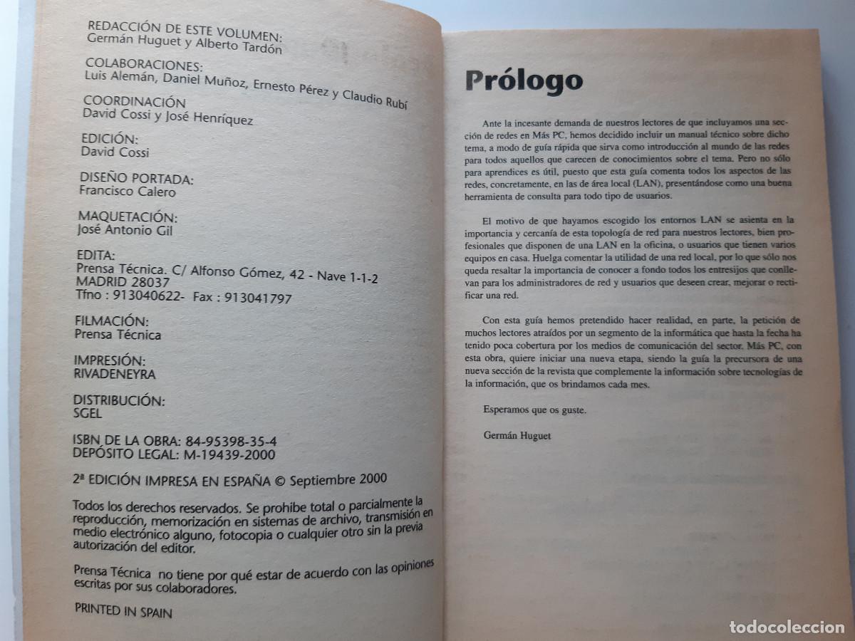 Libros de segunda mano: GUIA UTIL DE REDES LOCALES LAN MAS PC 2000 INFORMATICA RETRO - Foto 9