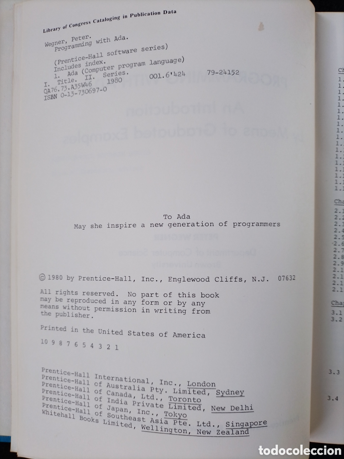 Libros de segunda mano: Programming With ada - Peter wegner - Foto 3
