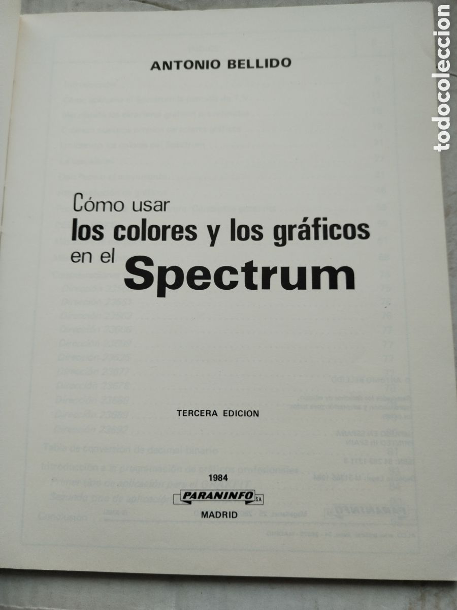 Libros de segunda mano: COMO USAR LOS COLORES Y LOS GR&Aacute;FICOS EN EL SPECTRUM - Foto 2