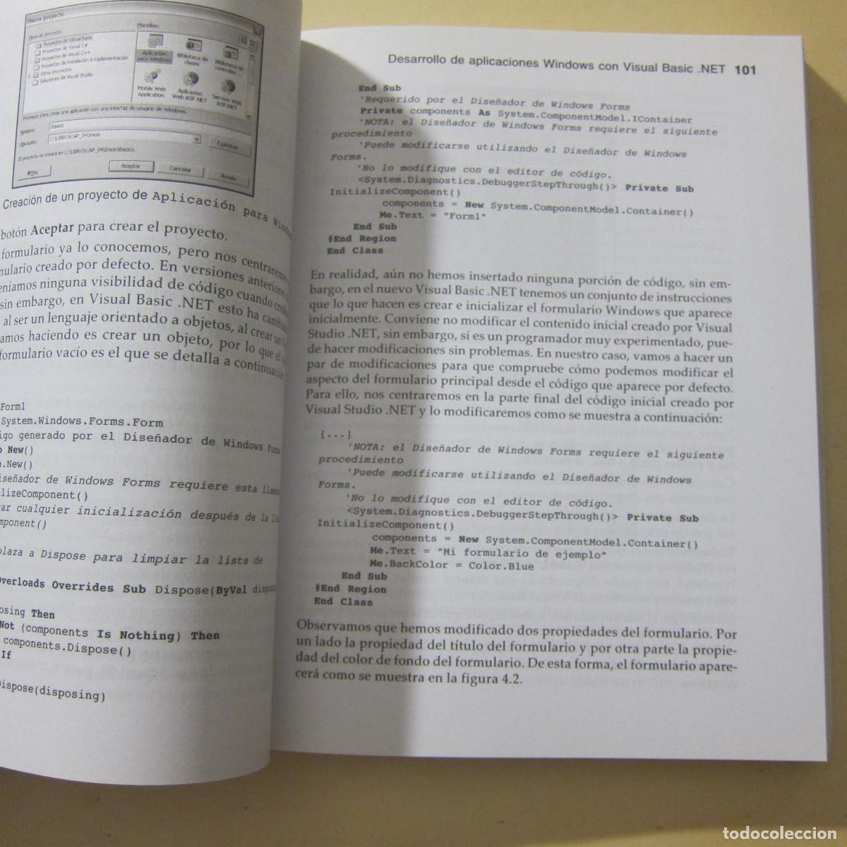Libros de segunda mano: VISUAL BASIC.NET. MANUAL AVANZADO - JORGE SERRANO (ANAYA) INFORM&Aacute;TICA MANUAL - Foto 2