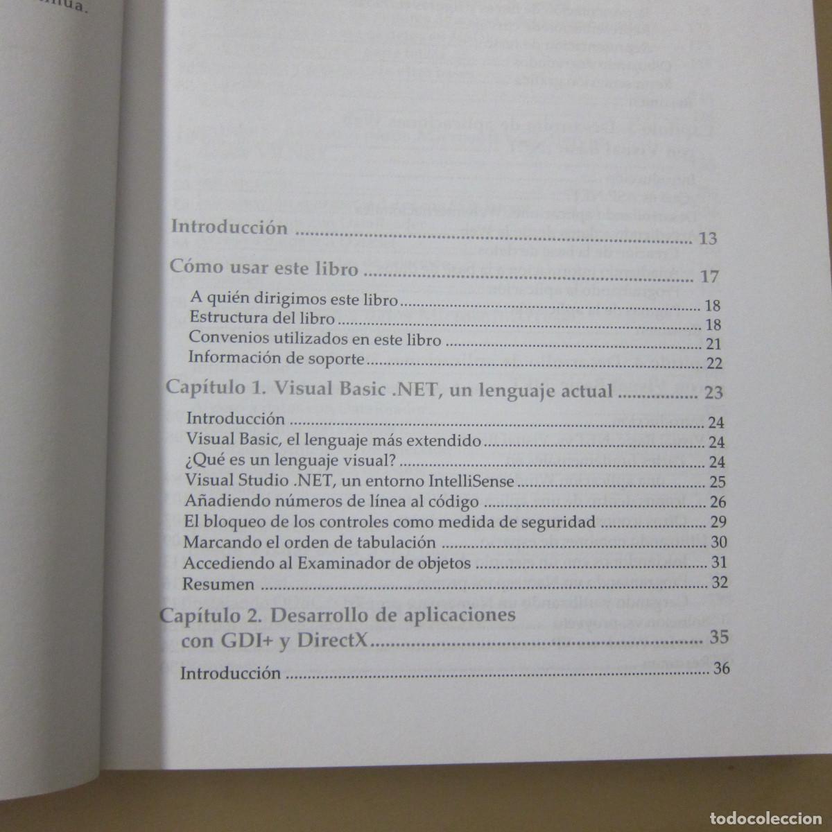 Libros de segunda mano: VISUAL BASIC.NET. MANUAL AVANZADO - JORGE SERRANO (ANAYA) INFORM&Aacute;TICA MANUAL - Foto 8
