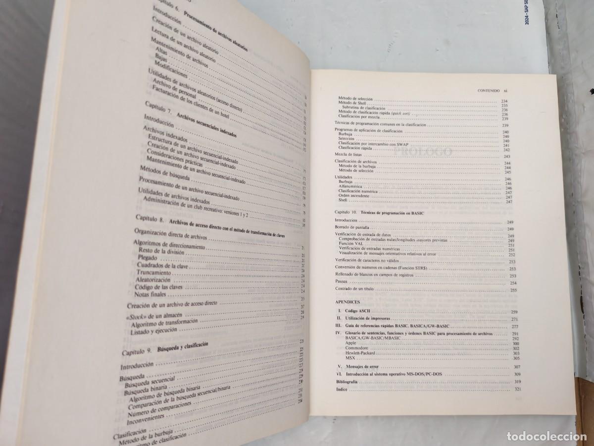 Libros de segunda mano: BASIC AVANZADO: Tratamiento y Dise&ntilde;o de Archivos - Foto 4