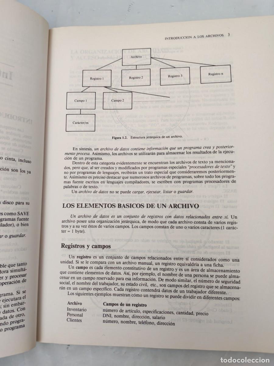 Libros de segunda mano: BASIC AVANZADO: Tratamiento y Dise&ntilde;o de Archivos - Foto 5