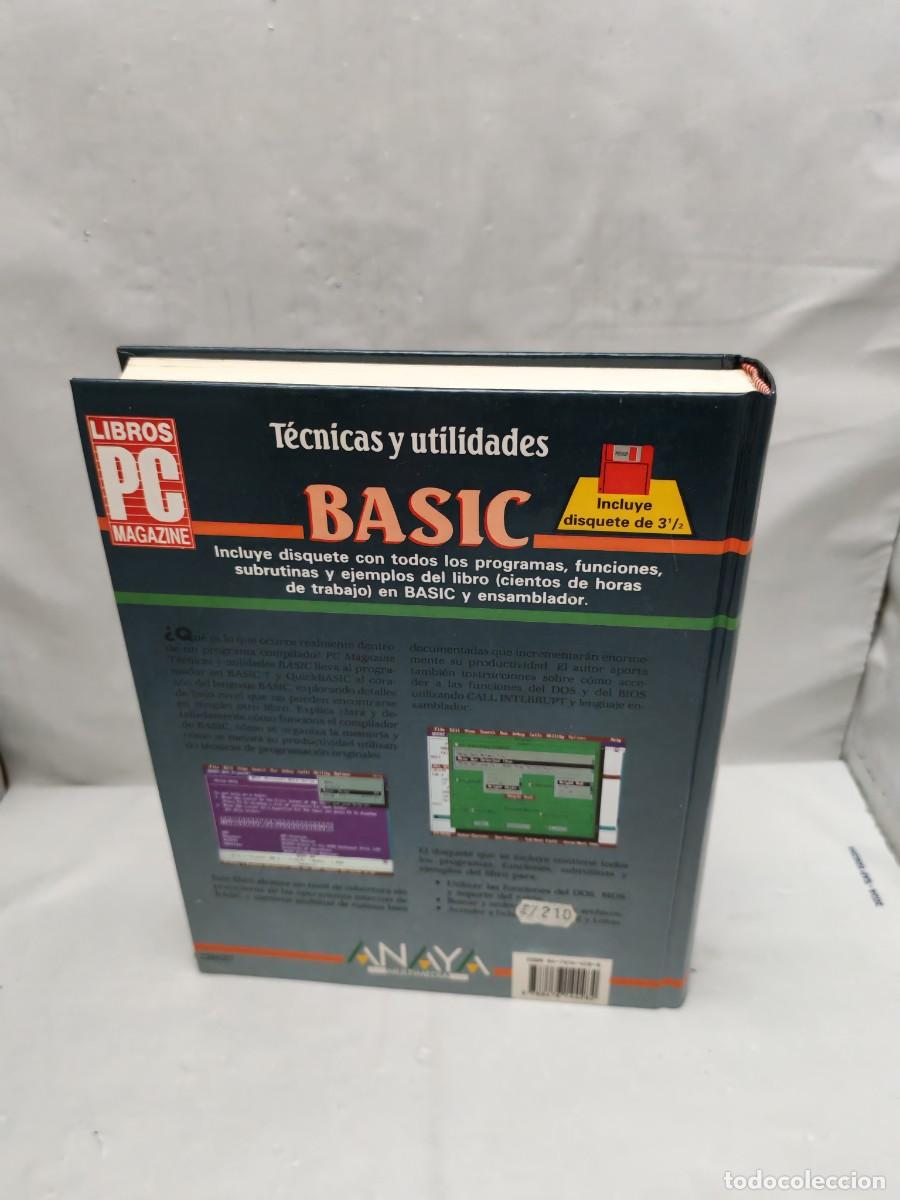 Libros de segunda mano: T&eacute;cnicas y utilidades BASIC (NO Incluye disquete) - Foto 2