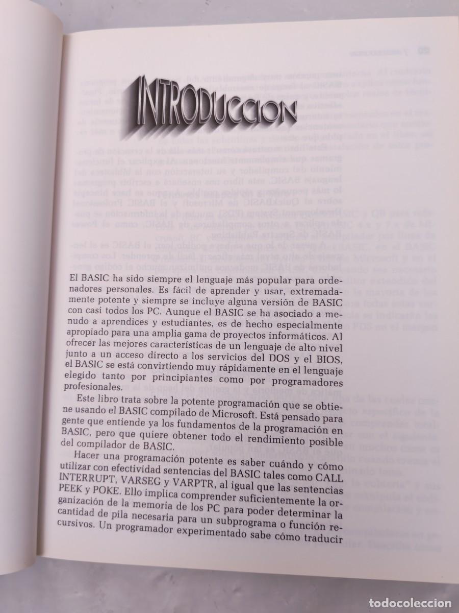 Libros de segunda mano: T&eacute;cnicas y utilidades BASIC (NO Incluye disquete) - Foto 4