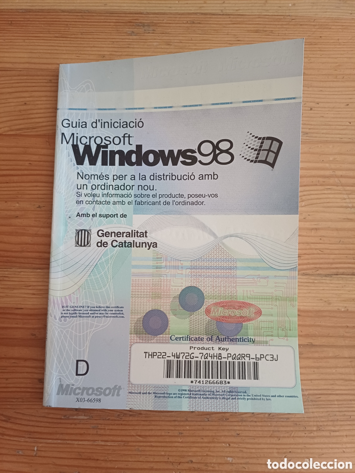 Libros de segunda mano: Guia d'iniciaci&oacute; Microsoft Windows 98 En catal&agrave; informatica Generalitat de Catalunya