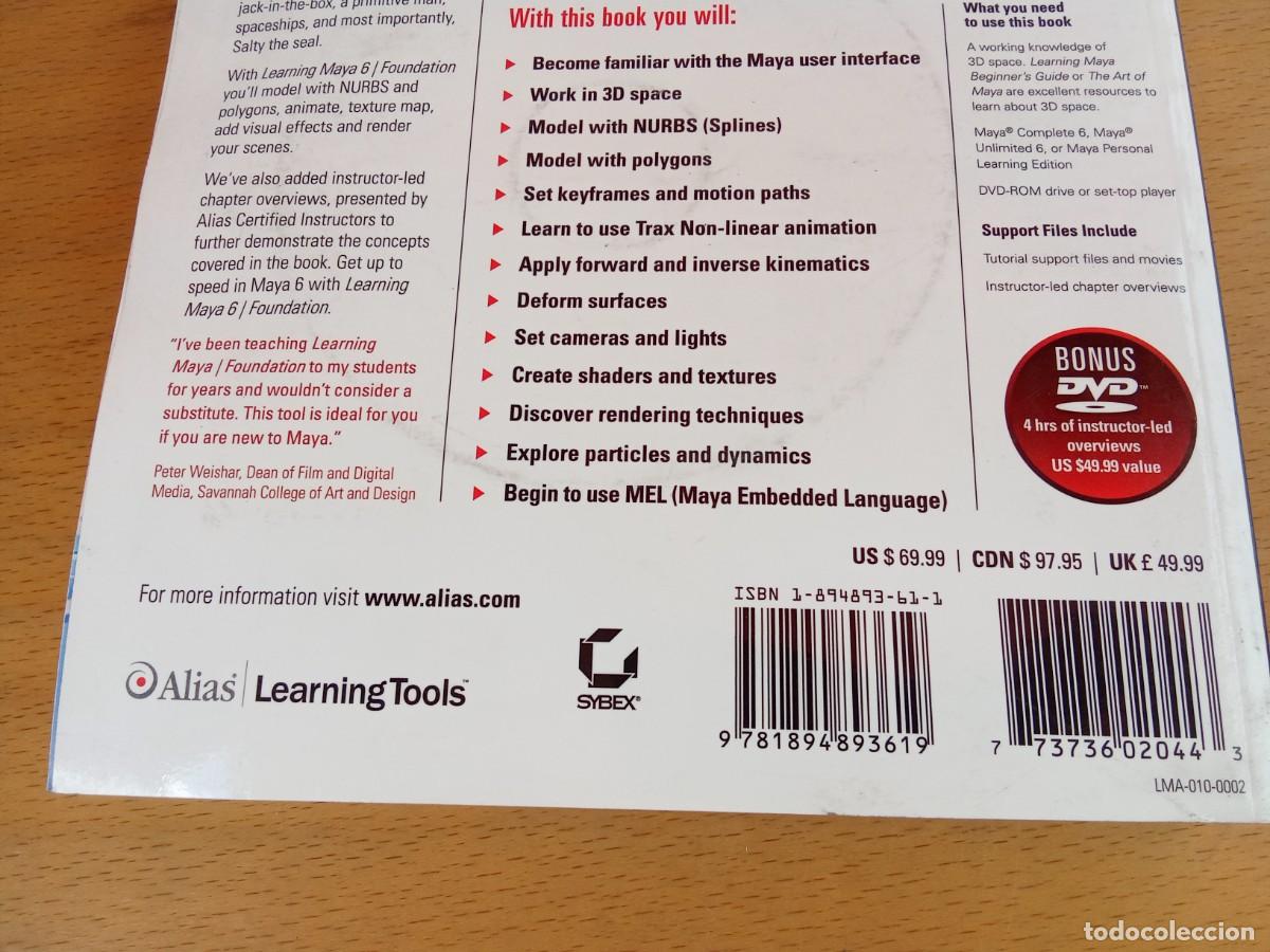 Libros de segunda mano: LEARNING MAYA 6 FOUNDATION/CON CD/ en ingles - Foto 29