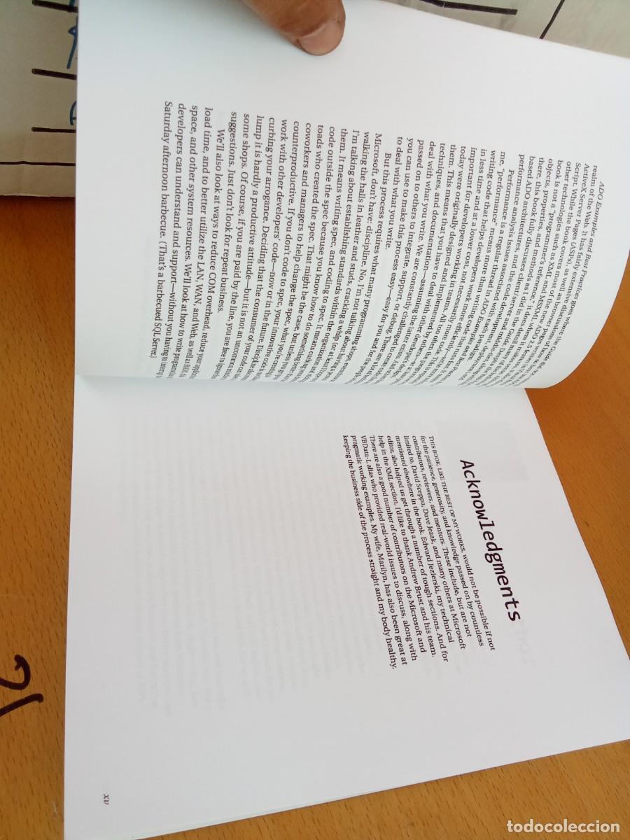 Libros de segunda mano: ADO EXAMPLES AND BEST PRACTICES/VAUGHN/CON CD/en ingles Ejemplos y mejores pr&aacute;cticas de ADO - Foto 12