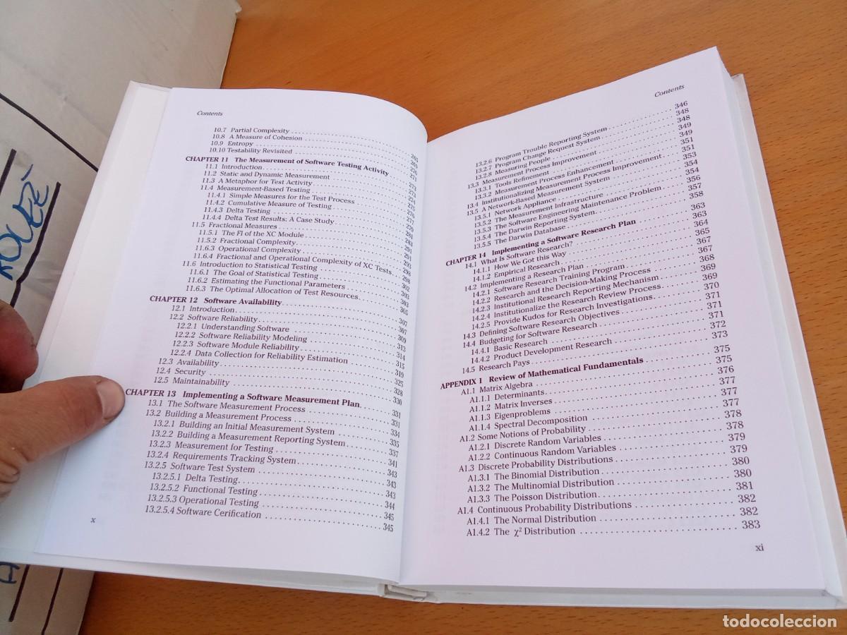 Libros de segunda mano: SOFTWARE ENGINEERING MEASUREMENT/MUNSON/en ingles INGENIER&Iacute;A DE SOFTWARE Y MEDICI&Oacute;N - Foto 12
