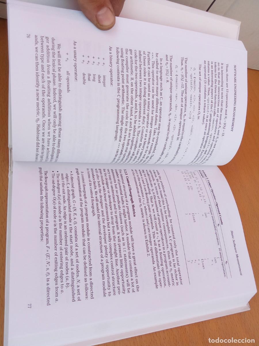 Libros de segunda mano: SOFTWARE ENGINEERING MEASUREMENT/MUNSON/en ingles INGENIER&Iacute;A DE SOFTWARE Y MEDICI&Oacute;N - Foto 25
