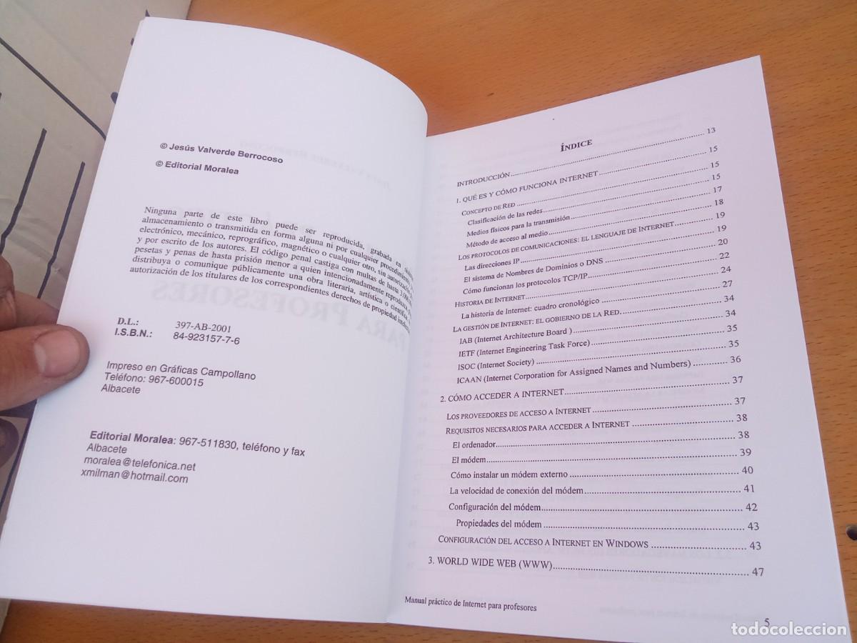 Libros de segunda mano: MANUAL PRACTICO DE INTERNET PARA PROFESORES / VALVERDE / KARA34 / MORALES - Foto 6