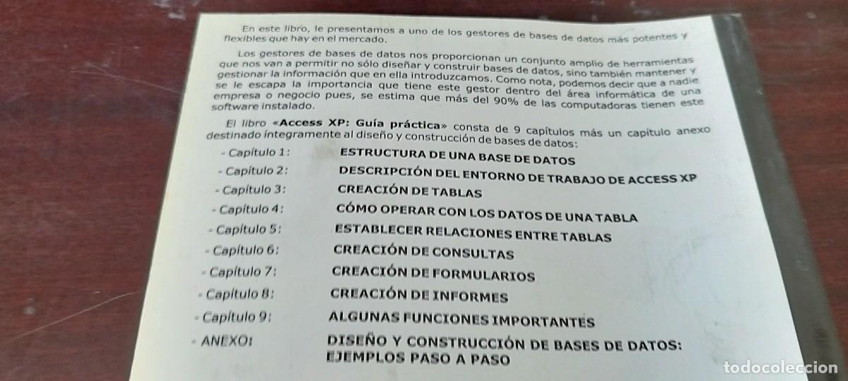 Libros de segunda mano: ACCESS XP GUIA PRACTICA / JOXMAN / PU-GUI-20 - Foto 6