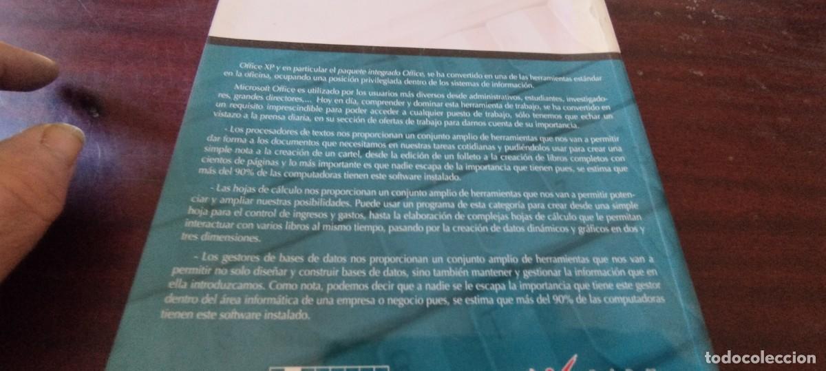 Libros de segunda mano: MICROSOFT OFFICE XP WORD EXCELL Y ACCESS / EDICION PROFESIONAL / PU-GUI-20 / JOXMAN - Foto 4