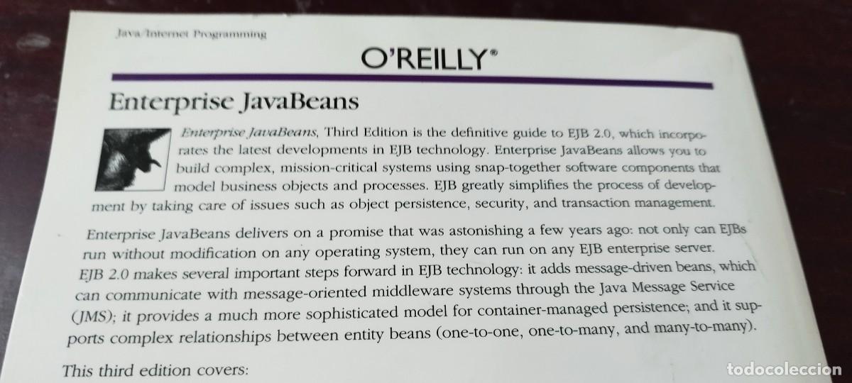 Libros de segunda mano: ENTERPRISE JAVA BEANS, MONSON/OREILLY/ Z703/en ingles - Foto 6