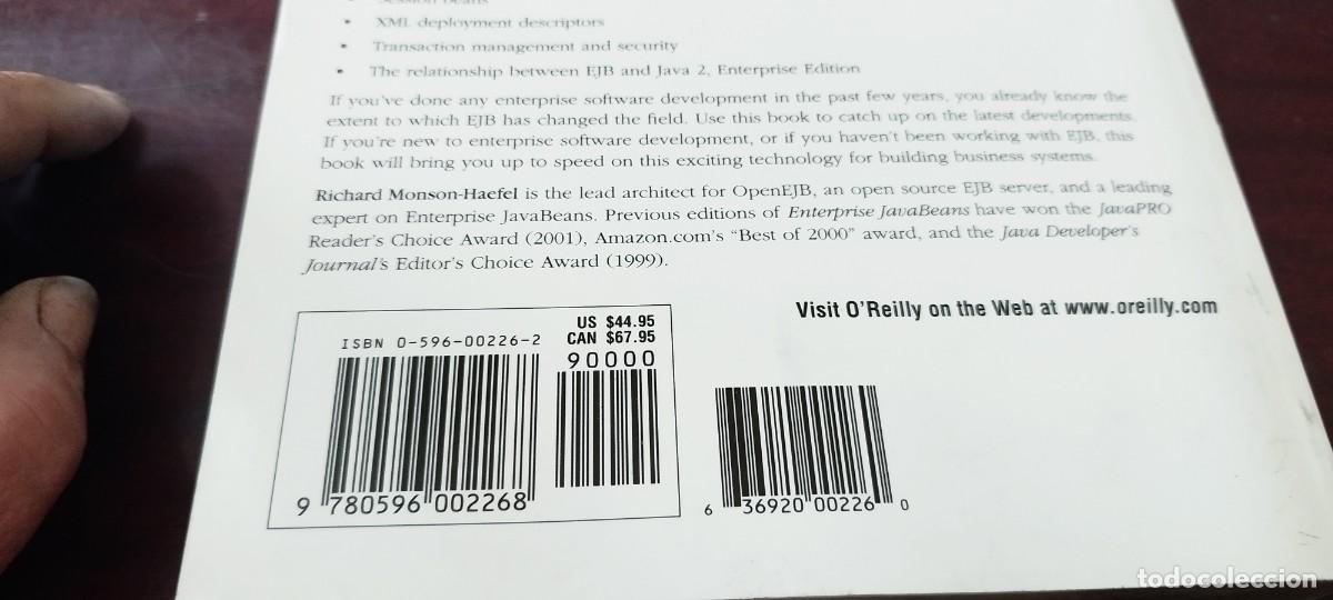 Libros de segunda mano: ENTERPRISE JAVA BEANS, MONSON/OREILLY/ Z703/en ingles - Foto 8