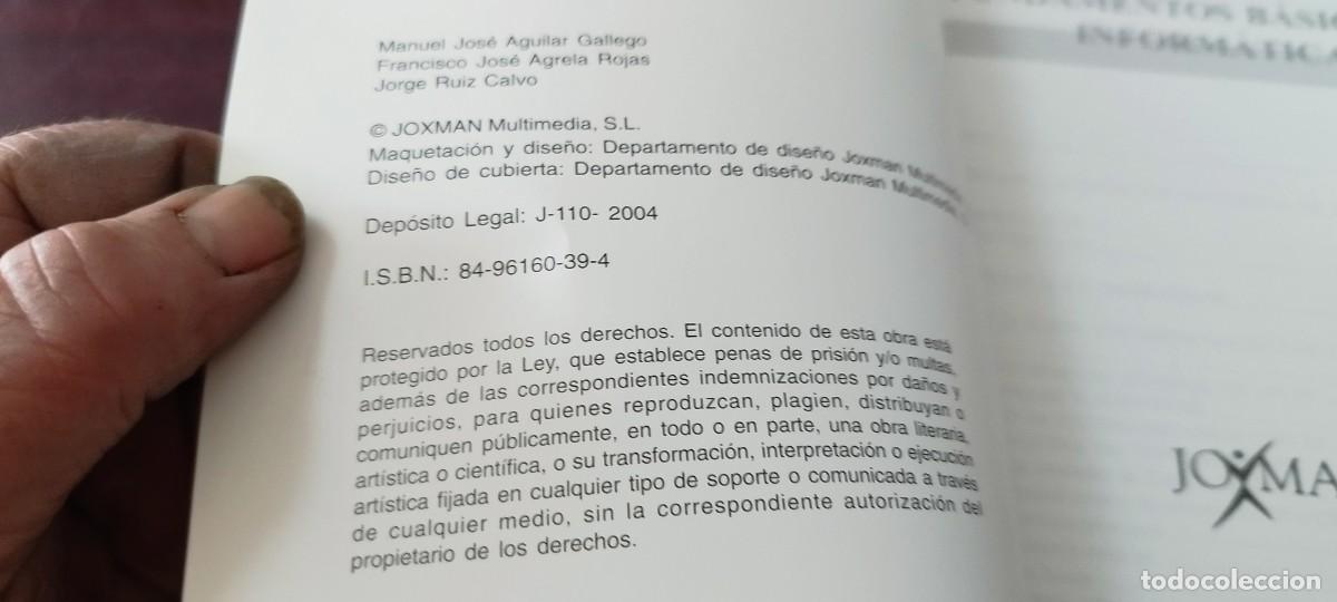 Libros de segunda mano: FUNDAMENTOS BASICOS DE INFORMATICA / JOXMAN / Z703 - Foto 6