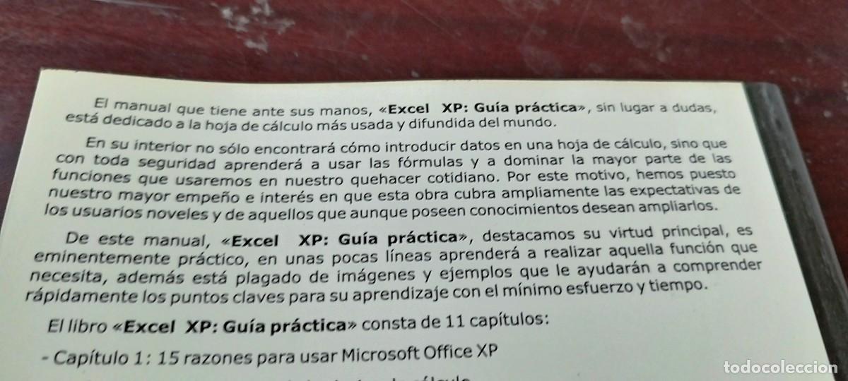 Libros de segunda mano: EXCEL XP GUIA PRACTICA / JOXMAN / Z703 - Foto 5