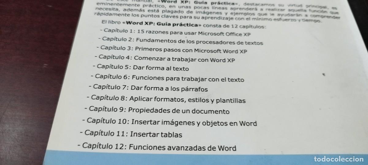 Libros de segunda mano: WORD XP GUIA PRACTICA / JOXMAN / Z703 - Foto 8