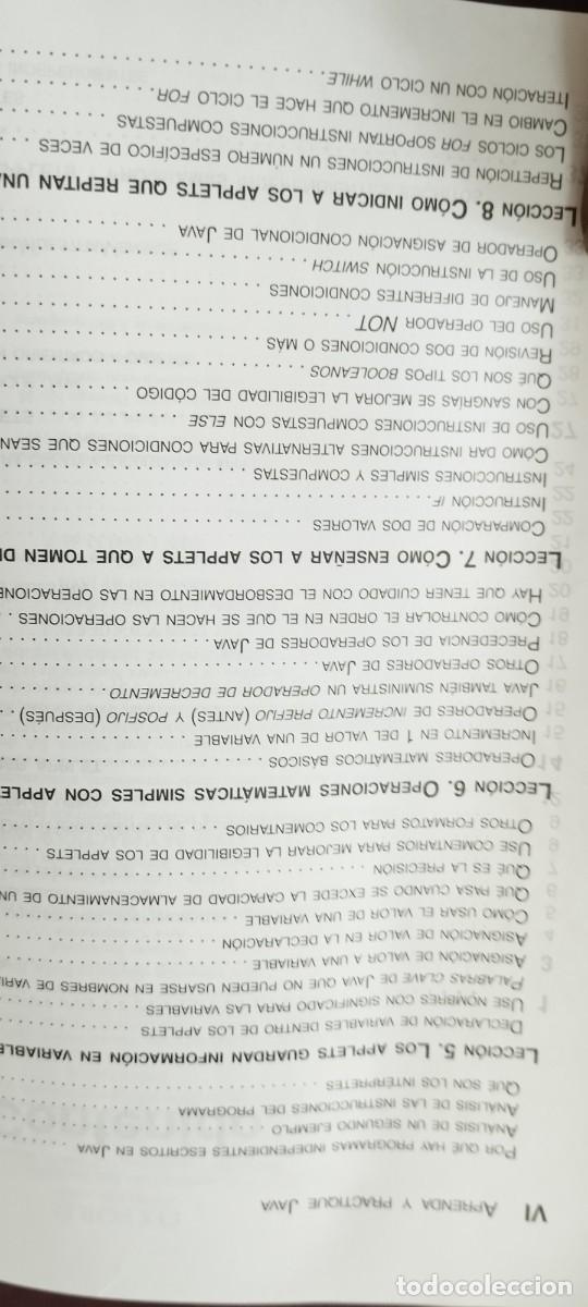 Libros de segunda mano: APRENDA Y PRACTIQUE JAVA / KRIS JAMSA / ZUX20 / OXFORD - Foto 11