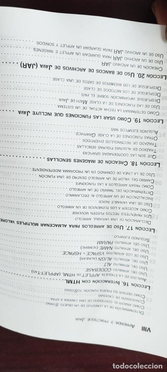 Libros de segunda mano: APRENDA Y PRACTIQUE JAVA / KRIS JAMSA / ZUX20 / OXFORD - Foto 13