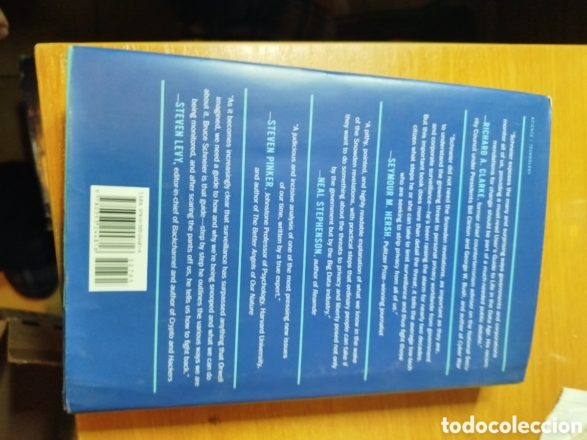 Libros de segunda mano: Data and goliath. Bruce schneier. Malcom gladwell - Foto 2