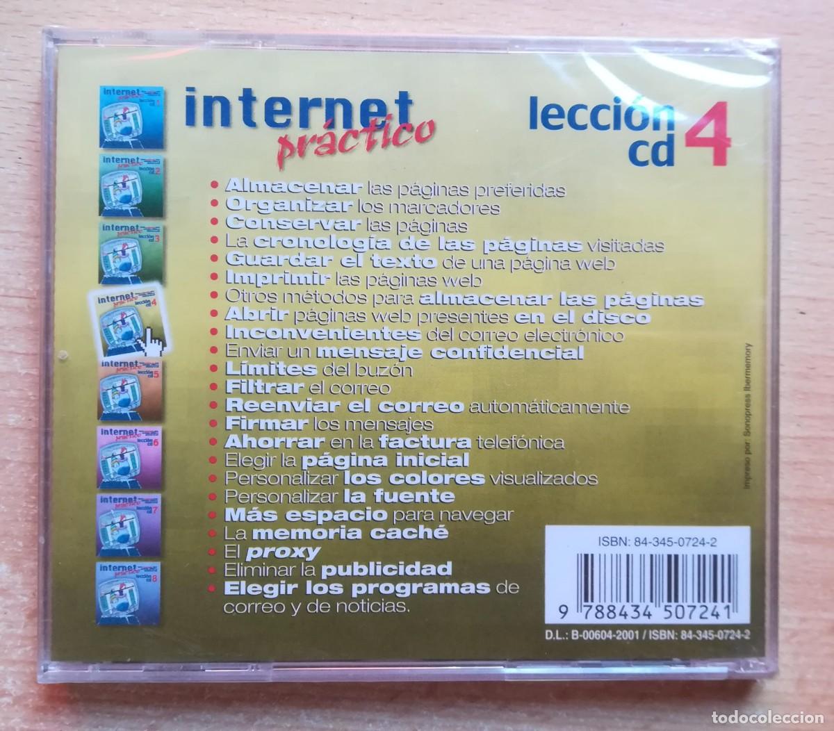 Libros de segunda mano: CD Precintado: Internet pr&aacute;ctico. Lecci&oacute;n CD 4. - Foto 2