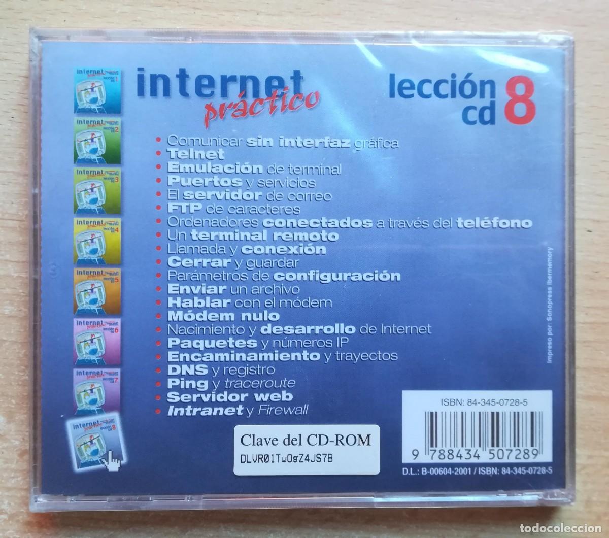 Libros de segunda mano: CD Precintado: Internet pr&aacute;ctico. Lecci&oacute;n CD 8. - Foto 2
