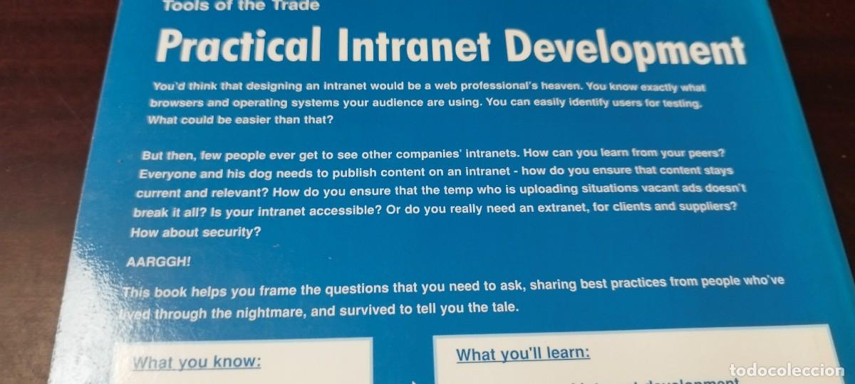 Libros de segunda mano: PRACTICAL INTRANET DEVELOPMENT/COLBY&hellip;/PU-GUI-20/EN INGLES Desarrollo pr&aacute;ctico de intranet - Foto 6