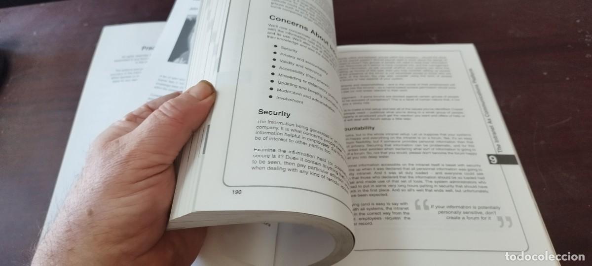 Libros de segunda mano: PRACTICAL INTRANET DEVELOPMENT/COLBY&hellip;/PU-GUI-20/EN INGLES Desarrollo pr&aacute;ctico de intranet - Foto 12