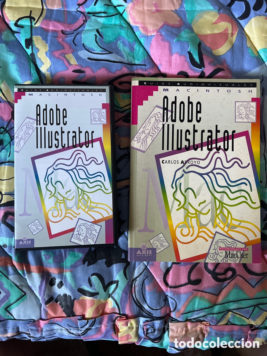 Libros de segunda mano: Adobe ilustrator, gu&iacute;as aud. Macintosh, libro y cinta VHS, Carlos Arroyo - Foto 1
