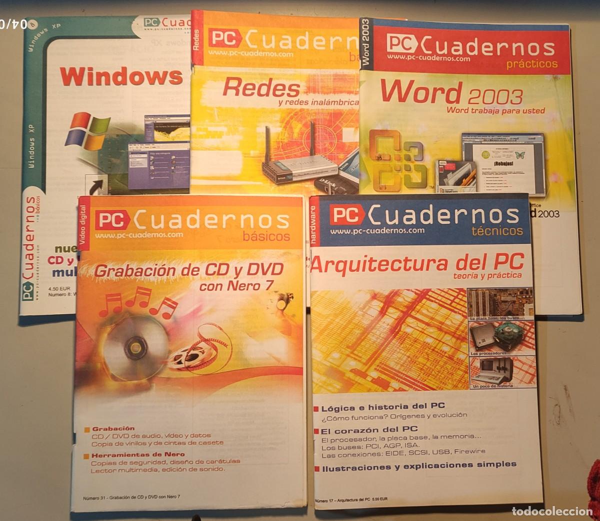 Libri di seconda mano: PC CUADERNOS - LOTE DE 5 CUADERNOS DE INFORMATICA - T&Eacute;CNICOS, BASICOS Y PR&Aacute;CTICOS.