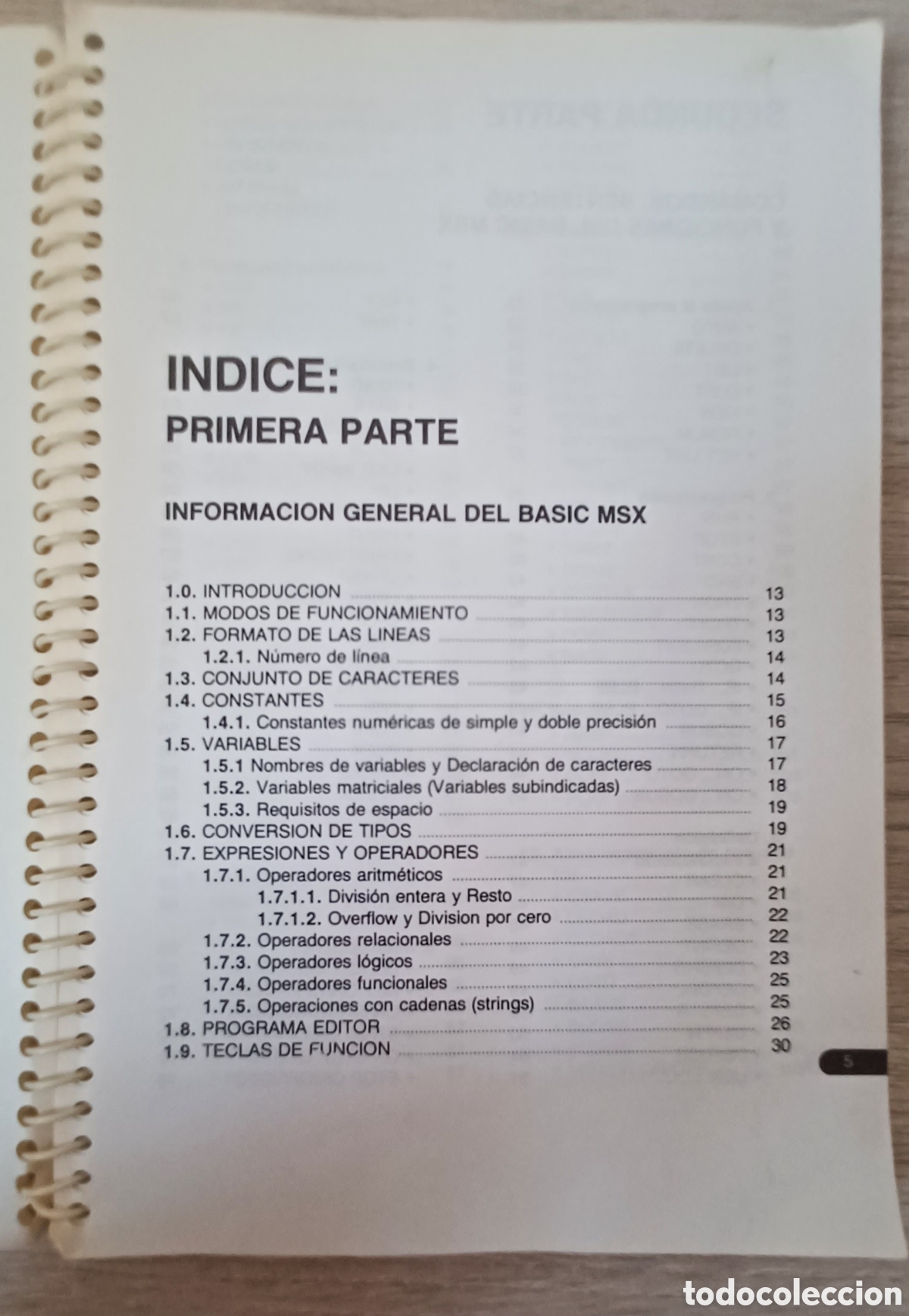 Libros de segunda mano: LIBRO MANUAL APRENDA A PROGRAMAR EN BASIC-MSX. SONY ESPA&Ntilde;A 3&deg; EDICION A&Ntilde;O 1987. - Foto 4