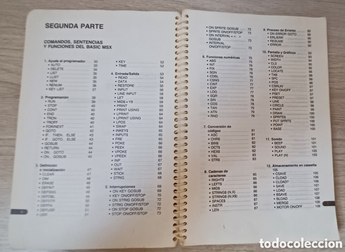 Libros de segunda mano: LIBRO MANUAL APRENDA A PROGRAMAR EN BASIC-MSX. SONY ESPA&Ntilde;A 3&deg; EDICION A&Ntilde;O 1987. - Foto 5
