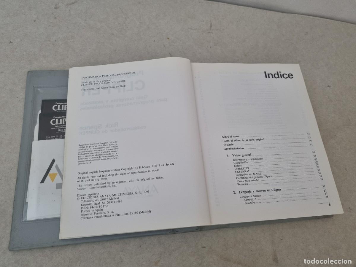 Libros de segunda mano: Programaci&oacute;n en Clipper incluye 2 diskettes - Foto 11