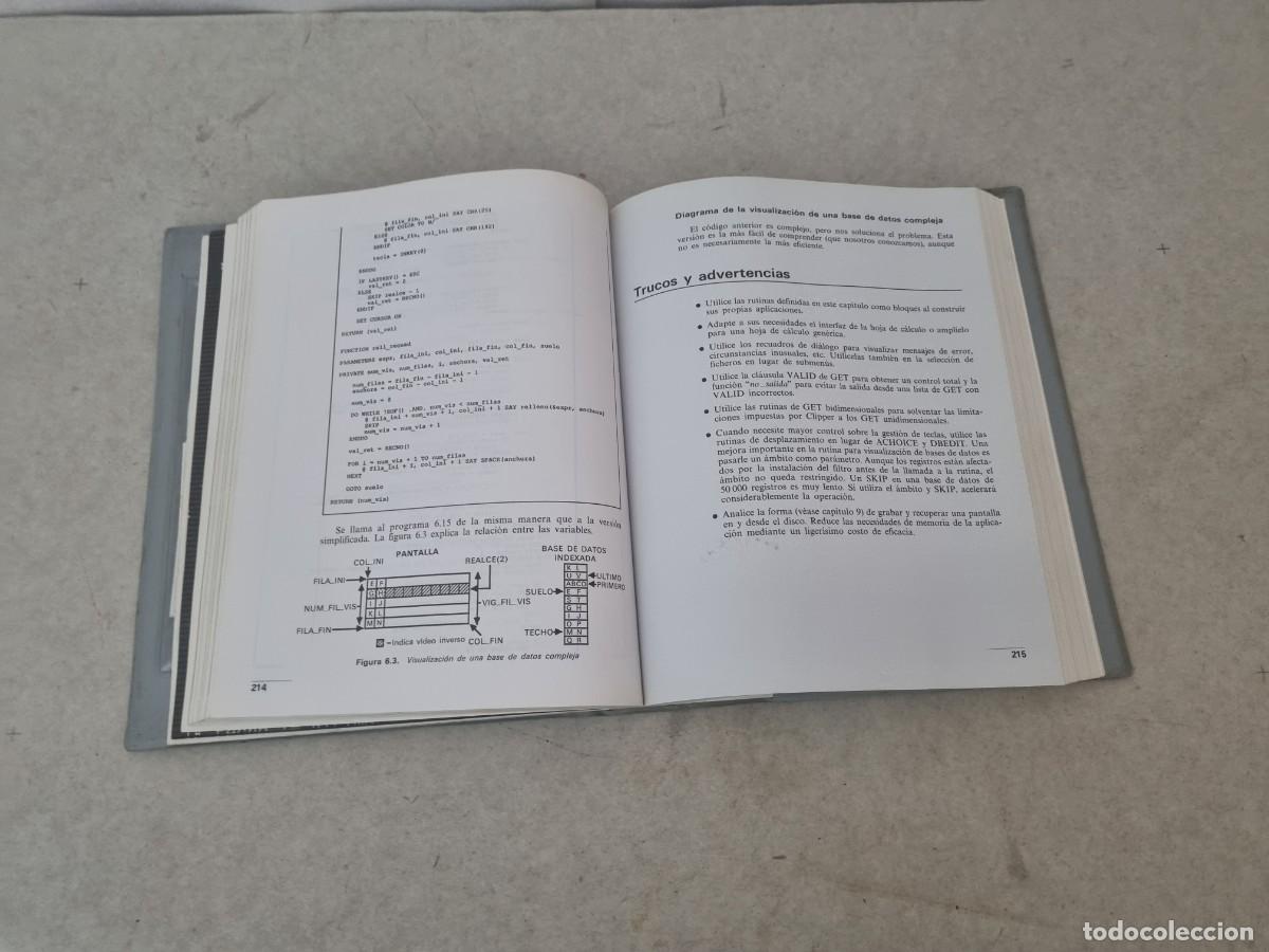 Libros de segunda mano: Programaci&oacute;n en Clipper incluye 2 diskettes - Foto 12