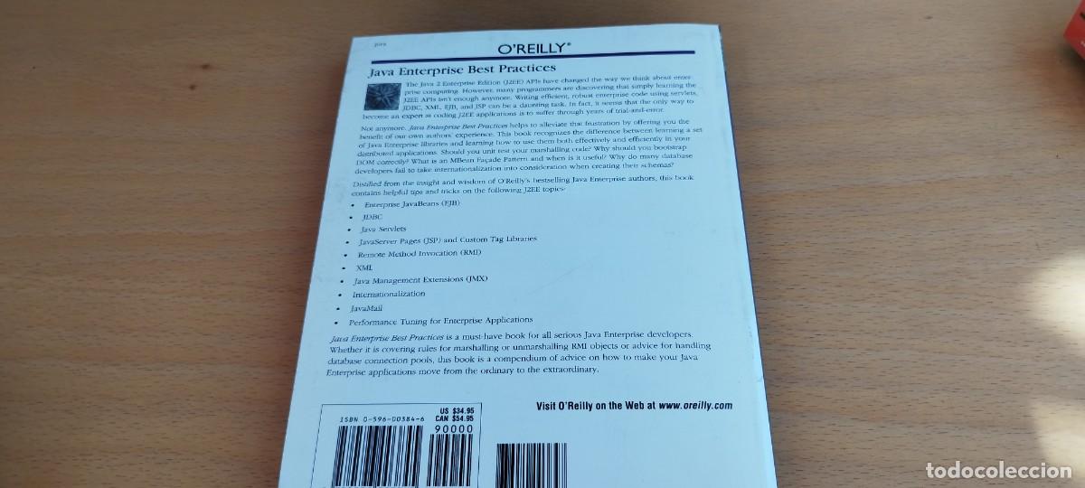 Libros de segunda mano: JAVA ENTERPRISE BEST PRACTICES/O REILLY/EN INGLES;Mejores pr&aacute;cticas de Java Enterprise - Foto 23