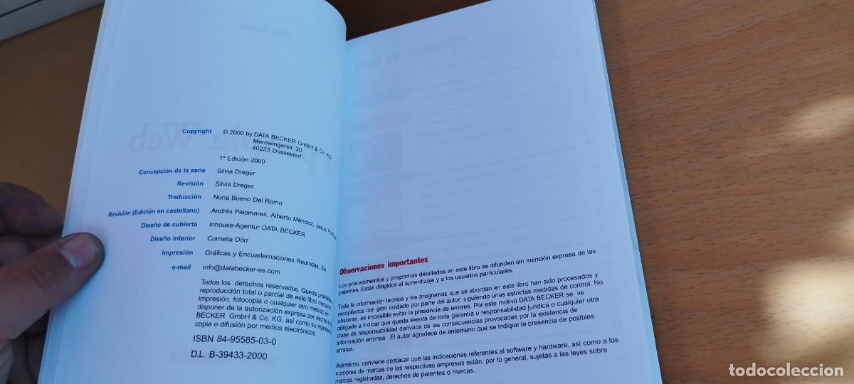 Libros de segunda mano: SU PROPIA WEB / RAINER WERLE / KARA 28 / DATA BECKER - Foto 7