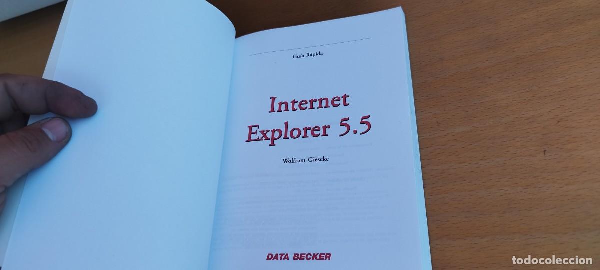 Libros de segunda mano: INTERNET EXPLORER 5.5 / WOLFRAM GIESEKE / KARA 29 / DATA BECKER - Foto 5