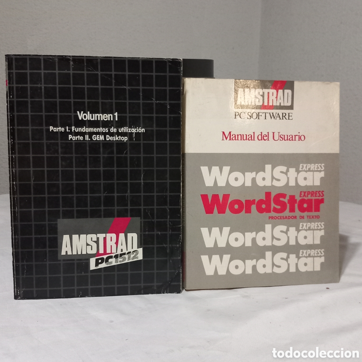 Libros de segunda mano: 1987-AMSTRAD PC1512 VOL1/ 1988-AMSTRAD PC SOFTWARE MANUAL DEL USUARIO