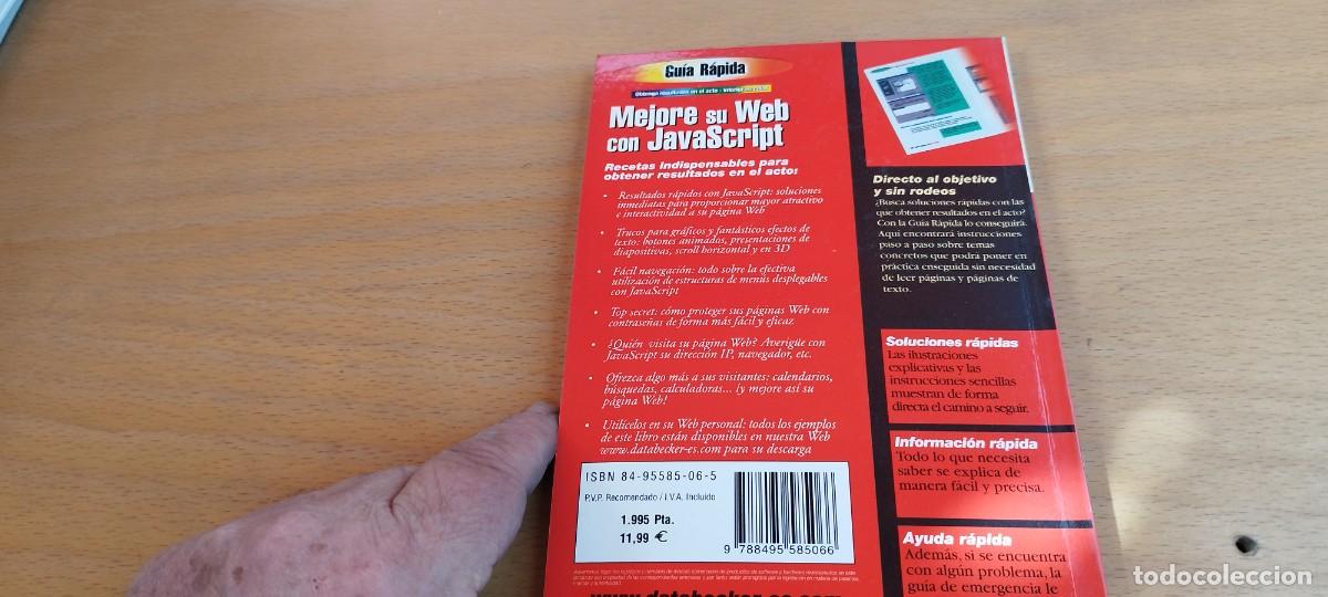 Libros de segunda mano: MEJORE SU WEB CON JAVASCRIPT / BERND ZOLLER / KARA 31 / DATA BECKER - Foto 3