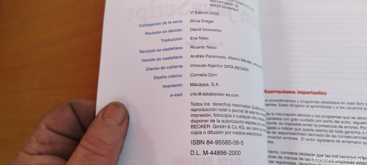 Libros de segunda mano: MEJORE SU WEB CON JAVASCRIPT / BERND ZOLLER / KARA 31 / DATA BECKER - Foto 8