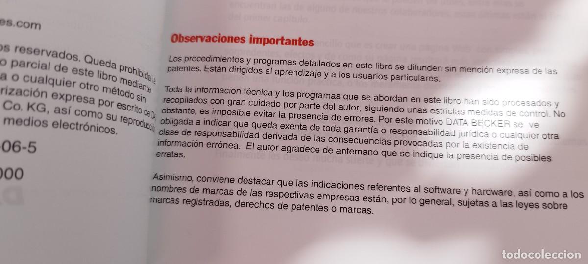 Libros de segunda mano: MEJORE SU WEB CON JAVASCRIPT / BERND ZOLLER / KARA 31 / DATA BECKER - Foto 9