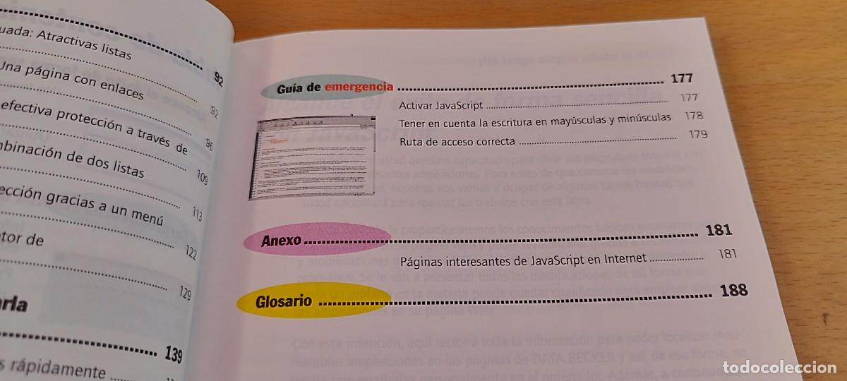 Libros de segunda mano: MEJORE SU WEB CON JAVASCRIPT / BERND ZOLLER / KARA 31 / DATA BECKER - Foto 13