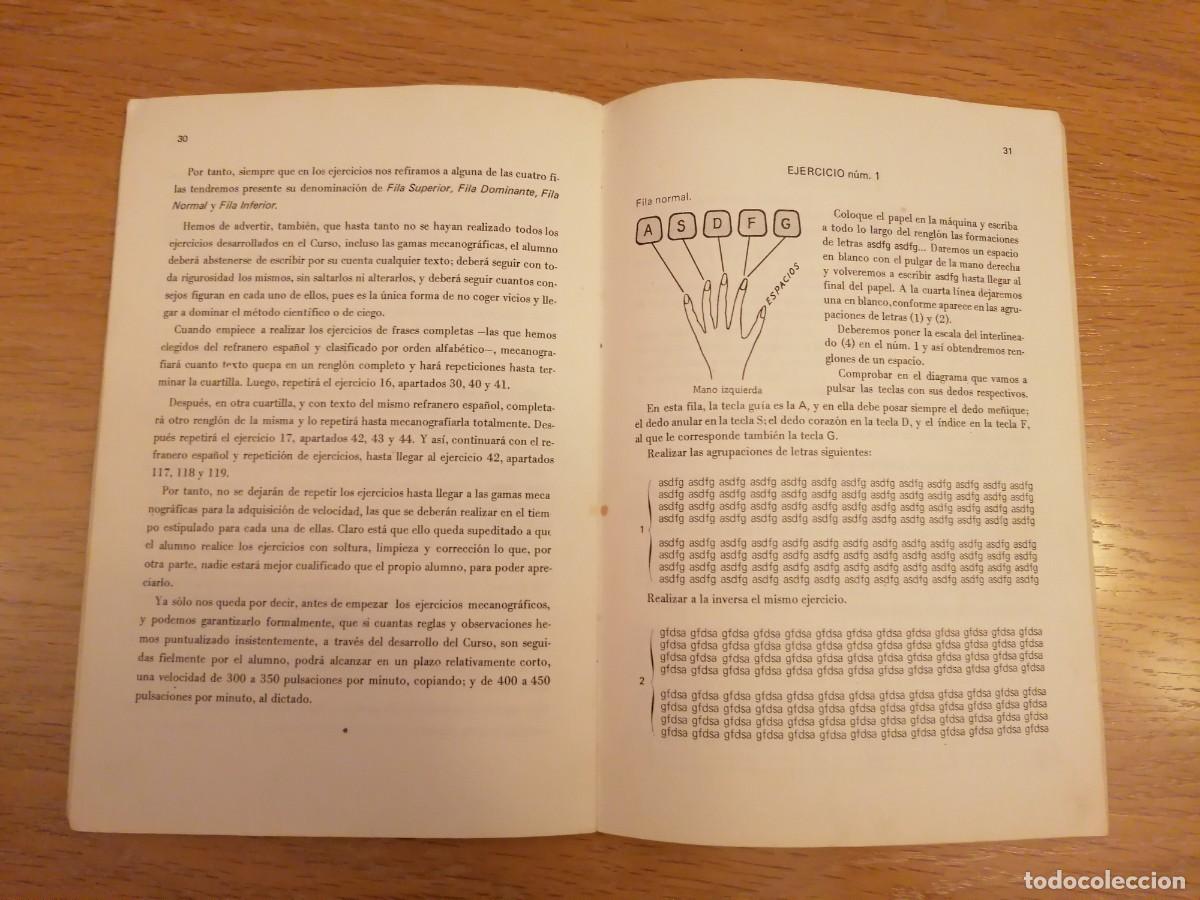 Libros de segunda mano: Curso de mecanograf&iacute;a (te&oacute;rico - pr&aacute;ctico) - Foto 3
